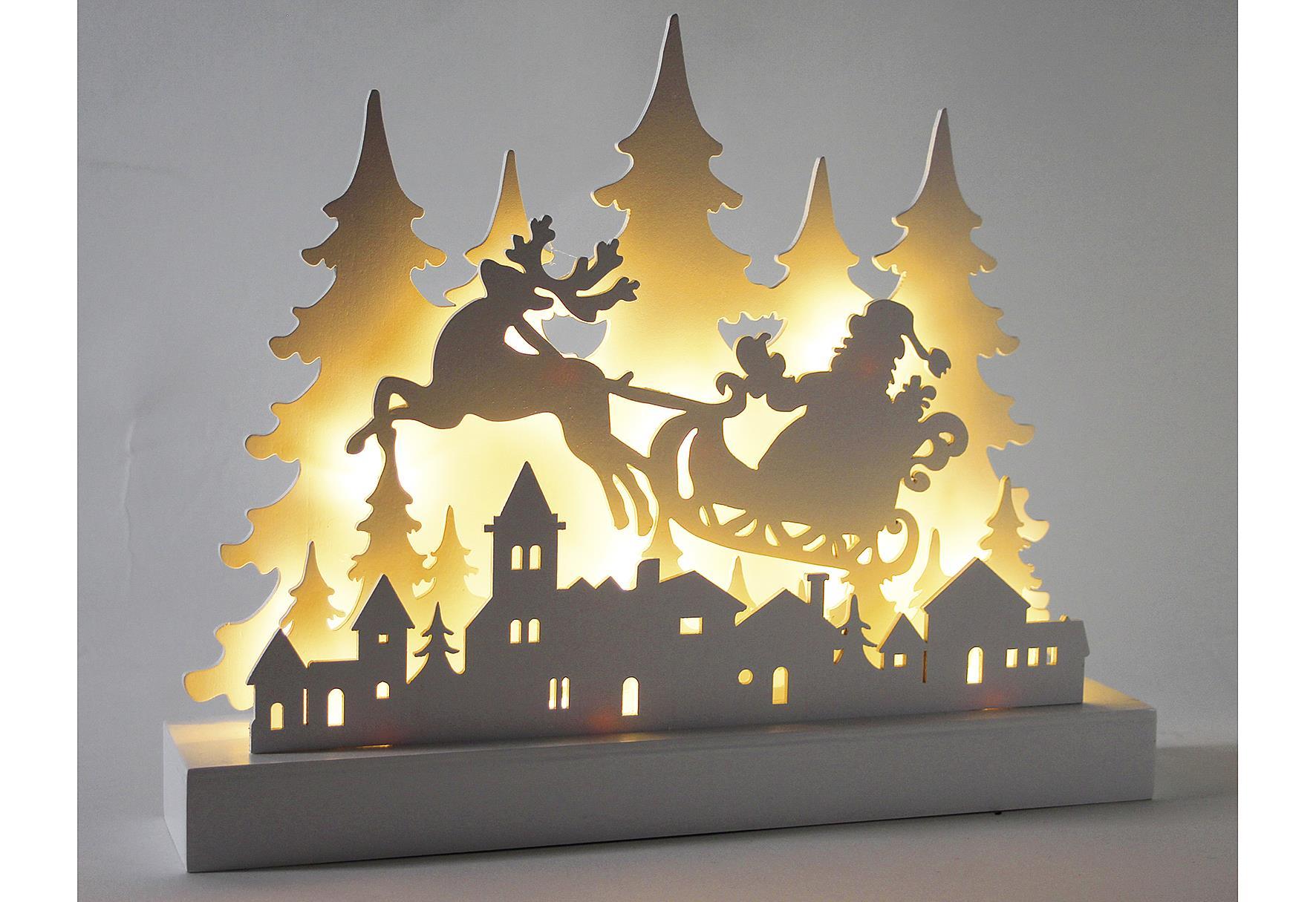 F-H-S Silhouette ‘Santa mit Schlitten&#821...